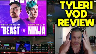 Tyler1 Vod Review MrBeast vs Ninja LoL Showmatch (and flames Ludwig)