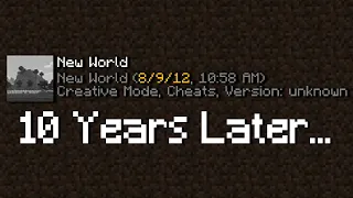 Opening My Minecraft World for the First Time in 10 Years