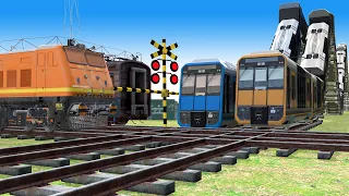 【踏切アニメ】電車は速すぎて危ない  🚦 Fumikiri3D Railroad Crossing Animation #1