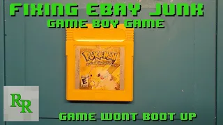 Fixing eBay Junk - Game Boy Game - Game Won't Boot Up - Pokemon Yellow