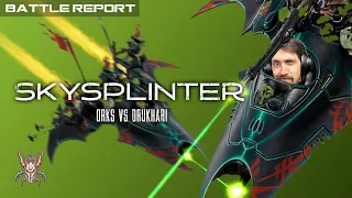 NEW Splinter Drukhari vs Orks - Warhammer 40k Battle Report | Skaredcast