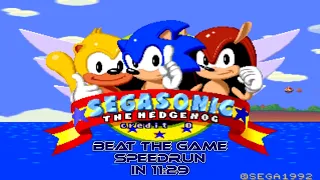 SegaSonic The Hedgehog (Arcade) ✪ Beat The Game Speedrun in 11:29