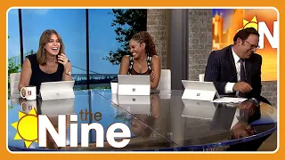 The Nine can't stop laughing live on-air