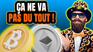 ⚠️BITCOIN (BTC), ETHEREUM (ETH) & CRYPTOS : ça ne va pas du tout⚠️(analyse et trading altcoins)