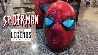 Marvel Legends Series Spiderman Helmet Unboxing and Review.