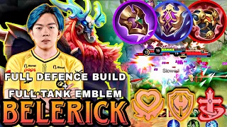 ONIC KIBOY Full Tank Emblem in Solo RANKED is MONSTEROUS🔥Belerick Best Build 2023 ~ ZuruPlaysML