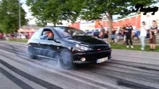 Peugeot 206 RC Burnout Attempts