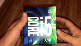 Intel Core i5 7600 nonK unboxing