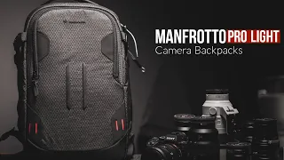 Manfrotto Pro Light Frontloader and Backloader Camera Backpacks Demo and Comparison Review