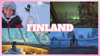 Awkward first vlog in Finland [northern lights]