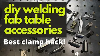 Welding Fabrication Table Clamps and Accessories, Best clamp hack yet!
