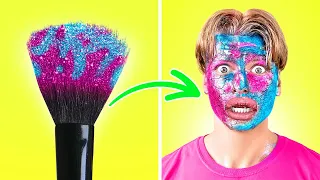 LA SFIDA DEI 100 STRATI || 1000 strati di glitter, piercing e trucco su 123 GO! CHALLENGE