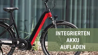 Rahmenintegrierten Akku aufladen (E-Bike) | Prophete