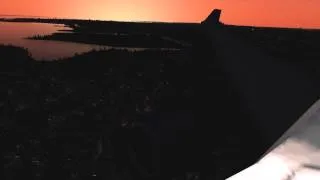 X-Plane 10 MAX SETTINGS United 747 Landing at KJFK New York City at Night