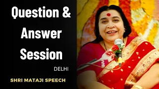 Question & Answer Session - Scout Camp Delhi  || Shri Mataji Speech