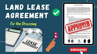 How to make Land Lease Agreement for Visa Processing? Land Lease Contract Paper