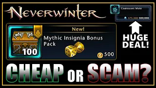 Cheap Mythic Insignias or Scam!? (drop rates, 100 opened) Mythic Insignia Bonus Pack - Neverwinter