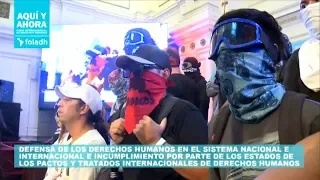 Crece polémica por intervención de encapuchados en ex Congreso Nacional