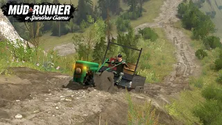 Spintires: MudRunner - Power Tiller Climbs A Steep Hill