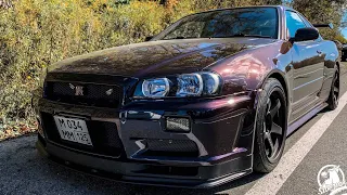 Унижающий современные спорткары старый Nissan Skyline GT-R V-SPEC