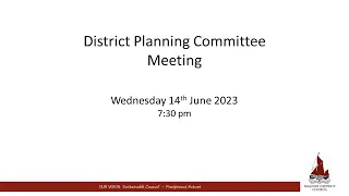 14/06/2023 - District Planning Committee meeting