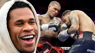 Devin Haney REACTS & DISSES Conor Benn BEATING Pete Dobson; MOCKS his NEEDLE POWER