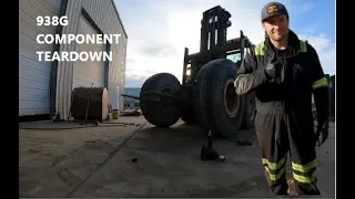 Tearing down heavy equipment parts for rebuilding