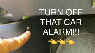 HOW TO TURN OFF CAR ALARM! 🚨 EASY - No Key FOB Needed!Support video by clicking “thanks“ & donating