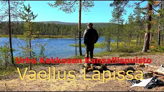 Lapin erämaa vaellus. Urho Kekkosen Kansallispuisto Raja-jooseppi. Matkalla Vongoivan räystäälle.