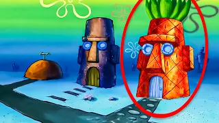 100 HIDDEN SpongeBob GOOFS Nickelodeon MISSED...