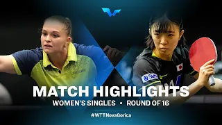 Highlights | Margaryta Pesotska vs Haruna Ojio | WS R16 | WTT Contender Nova Gorica 2022