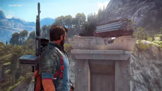 Just Cause 3 Train Wreck