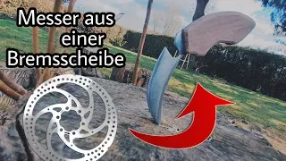 Messer aus alter Bremsscheibe selber bauen/ Knife🔪