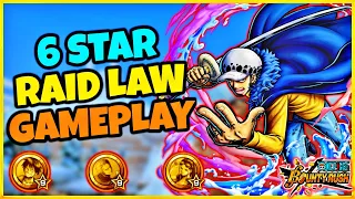 [ LVL100 ] 6★ RAID ON ONIGASHIMA LAW GAMEPLAY ONE PIECE BOUNTY RUSH #opbr #bountyrush