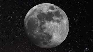 Full Moon Through 8" Dobsonian Telescope