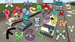 DESTROY ALL 3D ALPHABET LORE FAMILY in FREEWAY - Garry's Mod