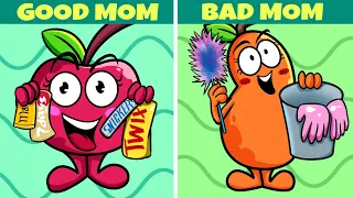 Good Mom VS Bad Mom || Pear Couple