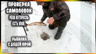 Проверка самоловок на щуку, есть улов