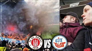 PYRO CHAOS AM MILLERNTOR... STADIONVLOG: St Pauli - Hansa Rostock | Nordduell | Stadion Vlog