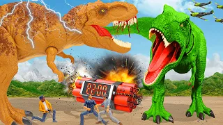 Jurassic Park The Lost World | Tyrannosaurus Rex Bull | T-rex Chase 2024 | Dinosaur Films