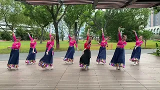 藏族舞蹈《画你》晨曦民族舞蹈队
