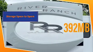 2022 River Ranch 392MB fifth wheel RV storage space to spare.