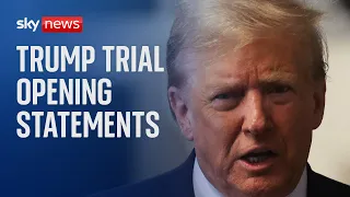 Watch Donald Trump makes statement after hush money trial hears opening statements