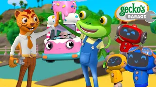 Gecko & Weasel Work Together! | Gecko's Garage | Trucks For Children | Cartoons For Kids