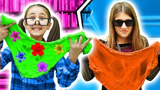 ¡Eva y Violetta hacen Slimes de primavera! ¿Quién lo hará más fresco?