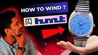 How to wind a HMT watch (for Beginner) - How to wind HMT Mechanical Hand Wound watch