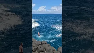 Deadly Queens Bath Cliff Jump #shorts #deadly #dangerous