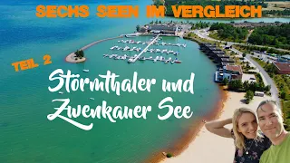 Leipzig Seen Störmthaler See & Zwenkauer See im Leipziger Neuseenland Strände Vineta Hafen Drohne