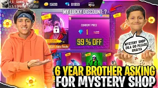 6 Year Brother Ask Me For Mystery Shop Got 90% Off Buying 10,000 Diamond 💎 - Garena Free Fire