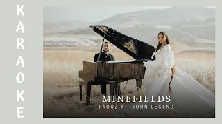 FAOUZIA feat. JOHN LEGEND - MINEFIELDS (KARAOKE - LYRICS - INSTRUMENTAL)